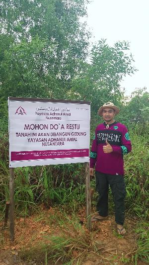 Pemasangan Papan Pelakat Pertama Yayasan Adhanul Amal Nusantara